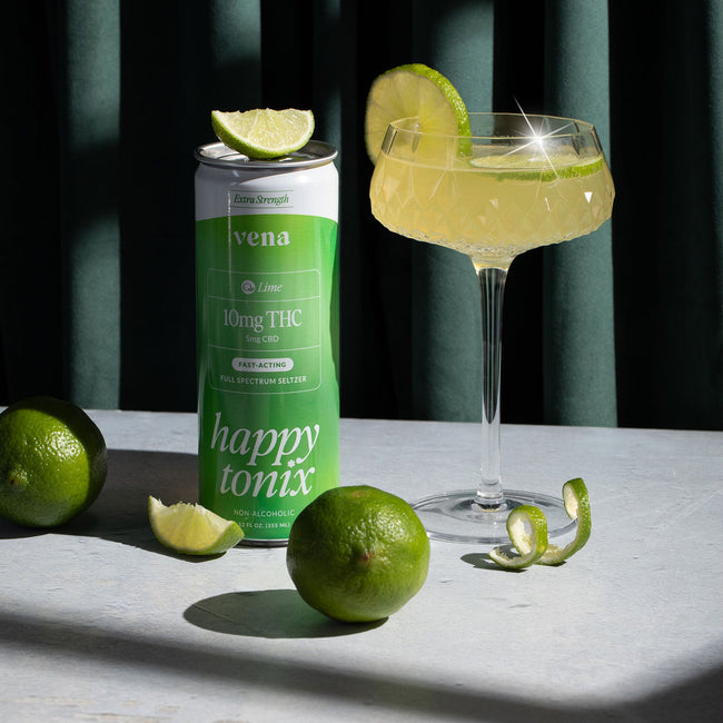 Happy Tonix 10mg THC Seltzers | Lime