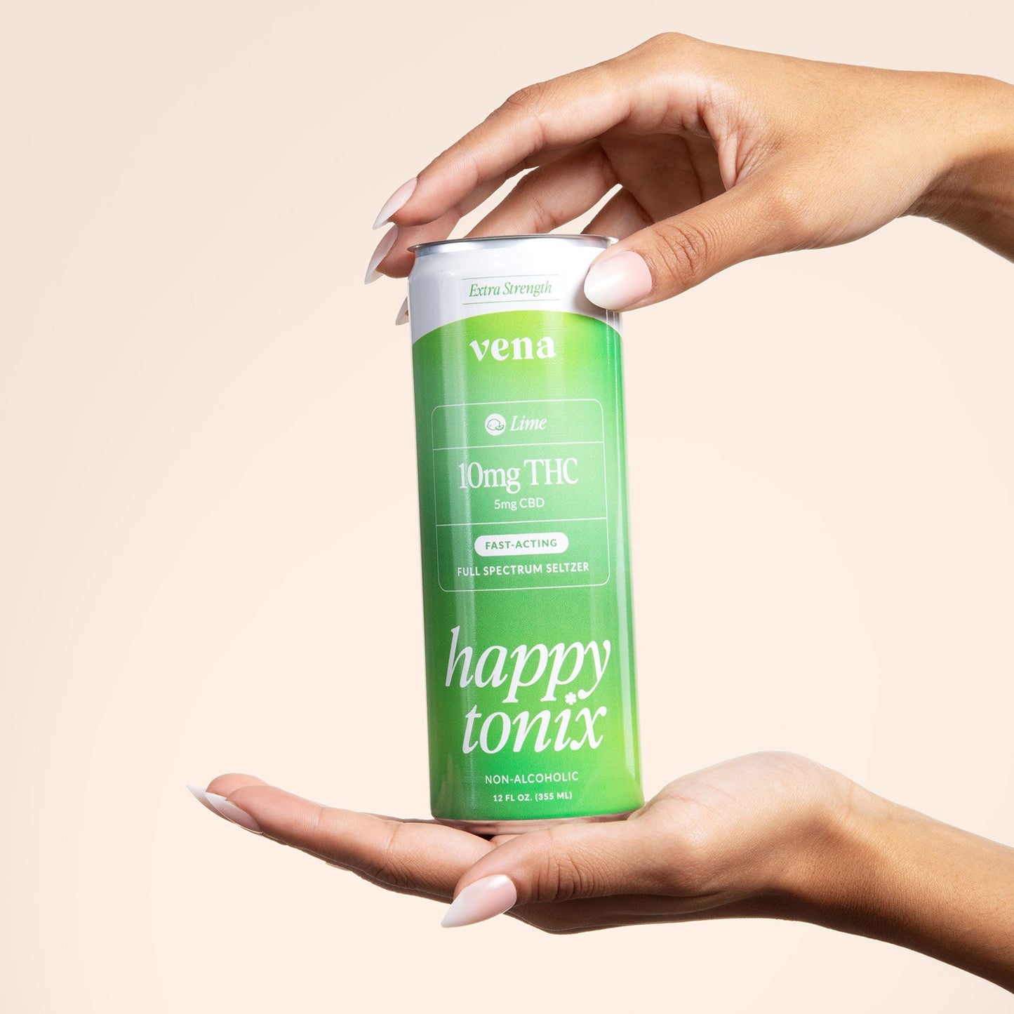 Happy Tonix 10mg THC Seltzers | Lime