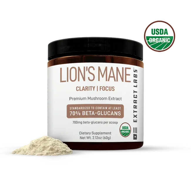 Extract Labs Organic Lion’s Mane Mushroom Extract Powder