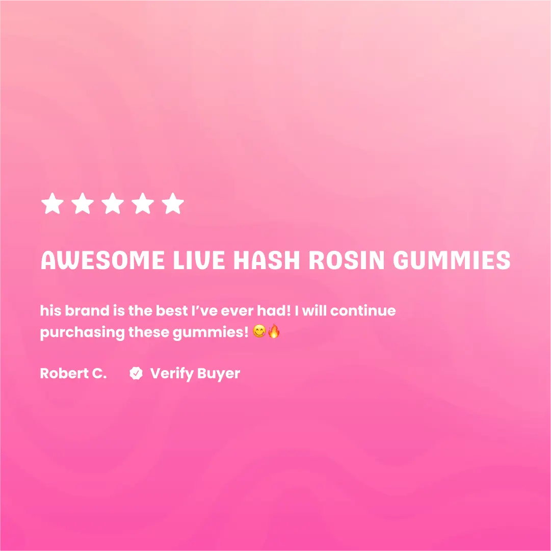 Live Hash Rosin Lemon Lime Gummies