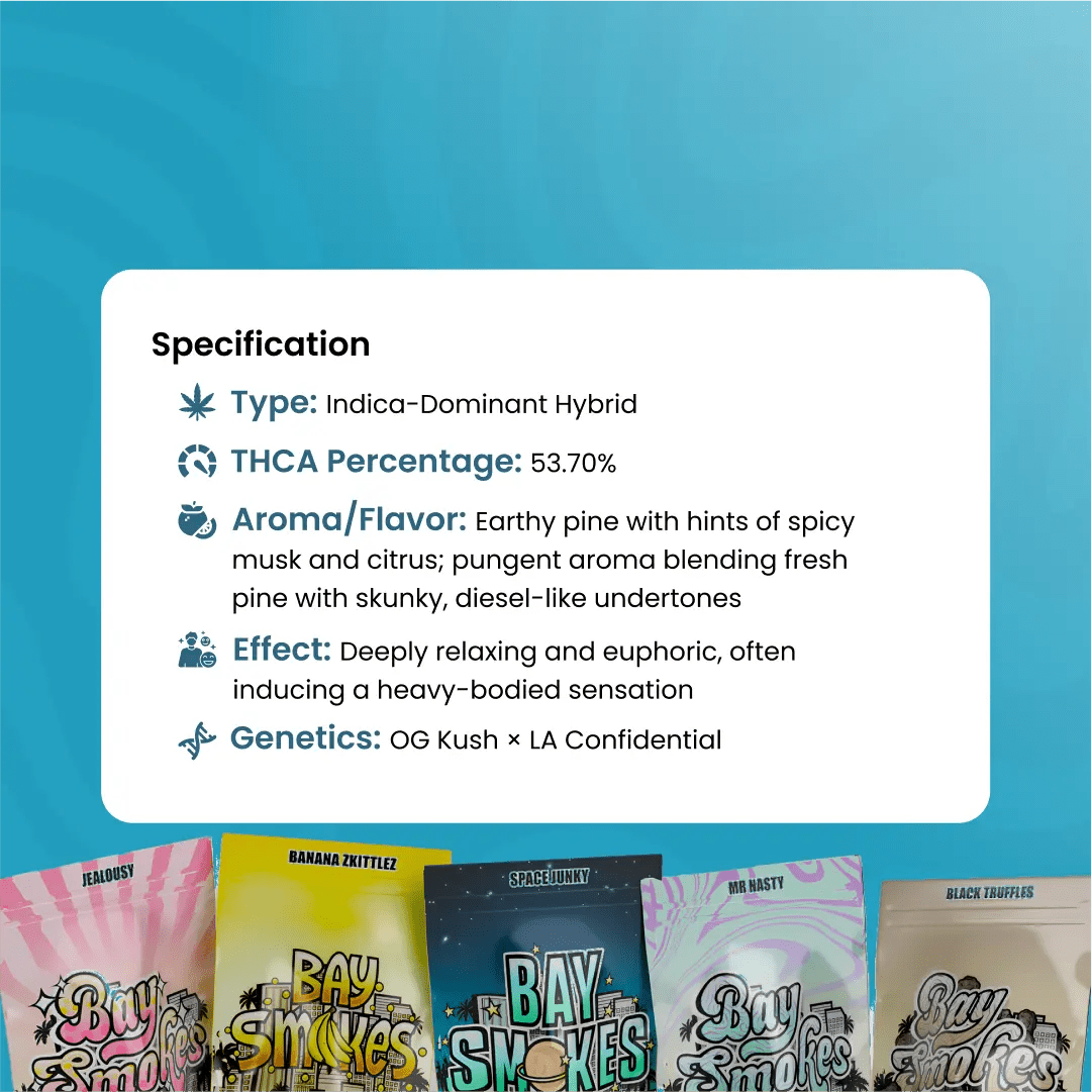 Bay Smokes Live Resin THCa Cart King Louis XIII