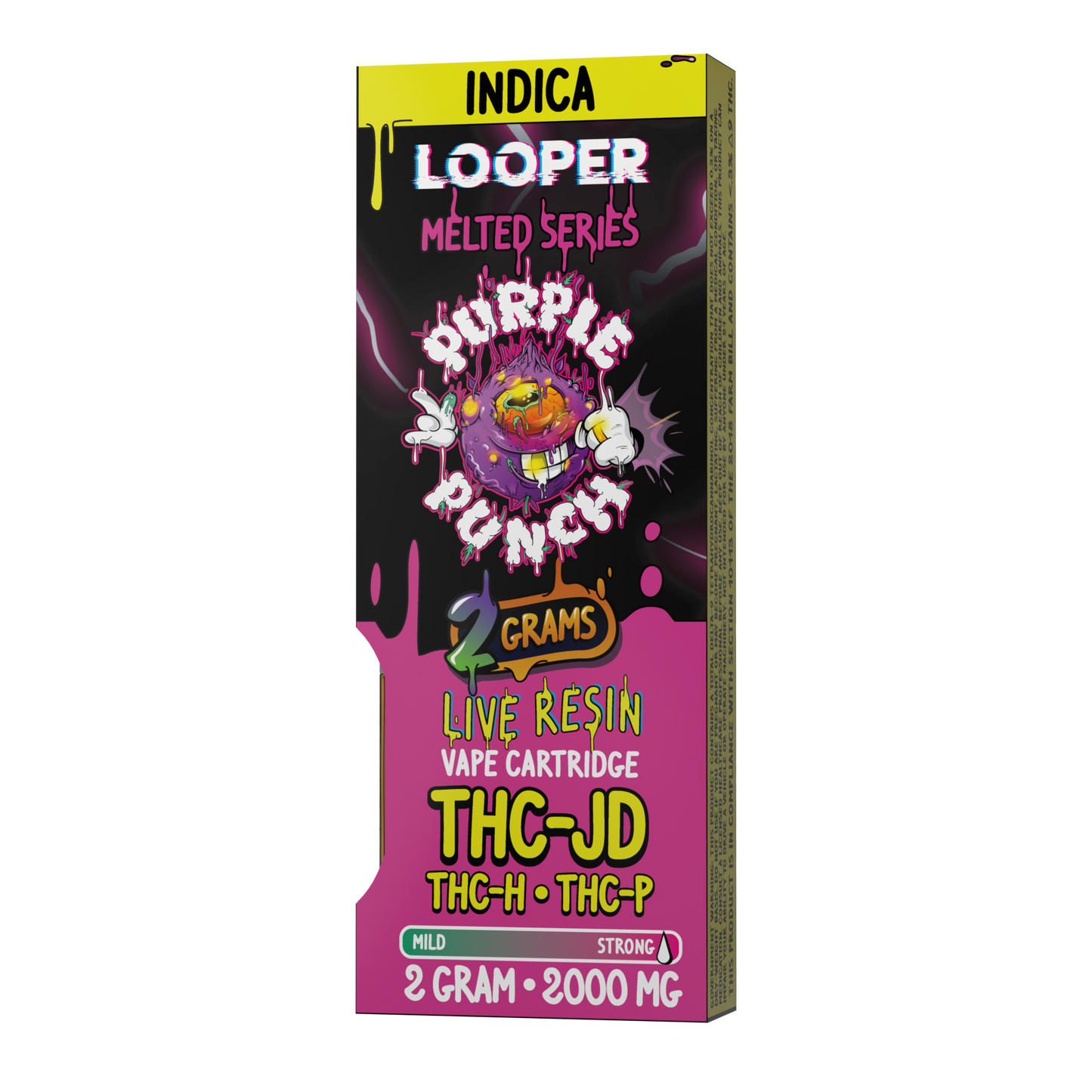 Melted Series 2g Cartridge: Purple Punch by Looper Vape