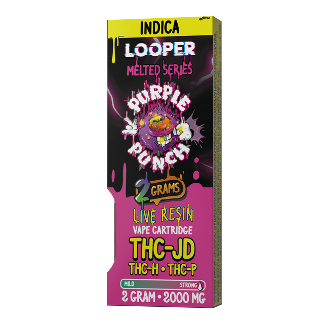 Melted Series 2g Cartridge: Purple Punch by Looper Vape