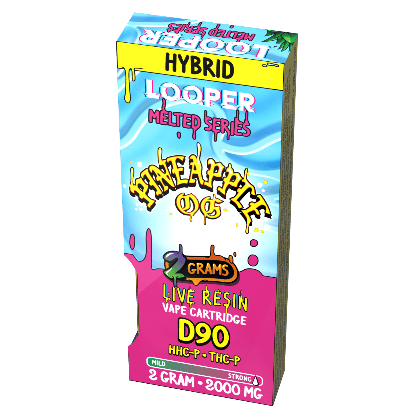 Melted Series 2g Cartridge: Pineapple OG by Looper Vape