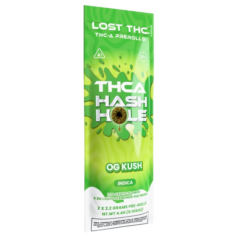 Lost THC THCa Hash Holes Prerolls 2pk 4.4g BULK DEAL Best Sales Price - Pre Rolls