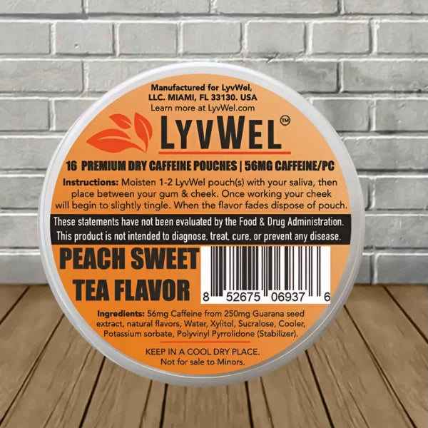 LyvWel Premium Dry Caffeine Pouches 56mg