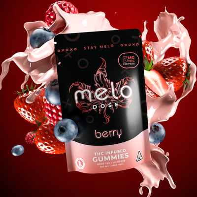 Melo Dose – Berry Delta-9 THC 50MG Edible Gummies Best Sales Price - Gummies