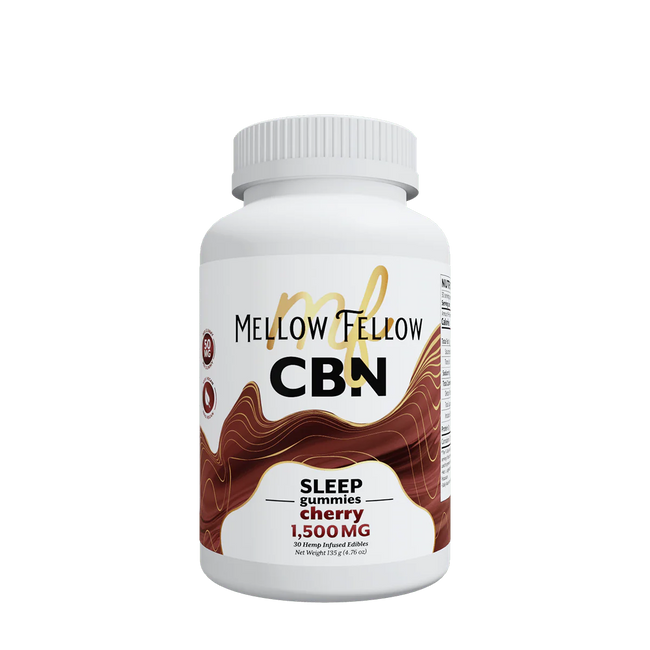 Mellow Fellow Sleep CBN Gummies - 1500mg - Cherry