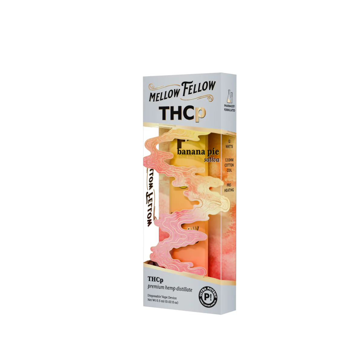 Mellow Fellow THCp 0.5g Disposable Vape - Banana Pie (Sativa)