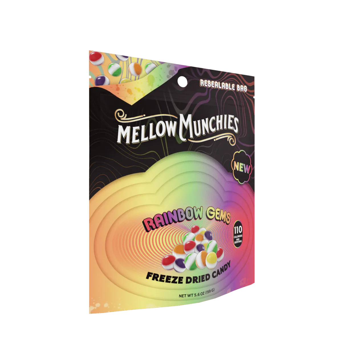 Mellow Fellow Rainbow Gems Freeze Dried Candy