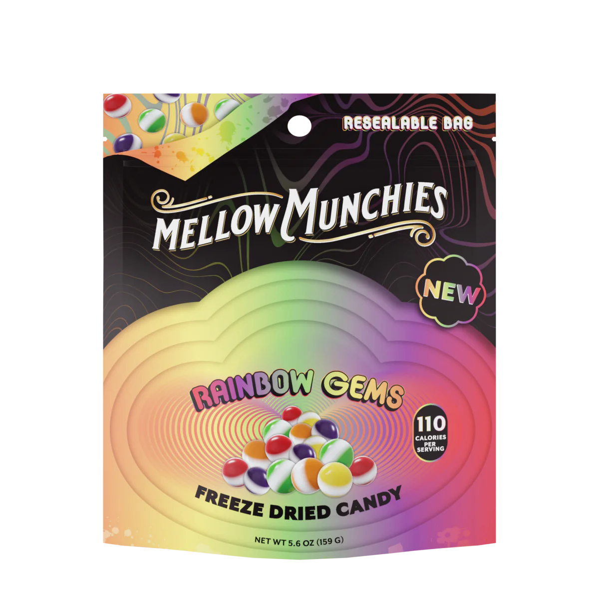 Mellow Fellow Rainbow Gems Freeze Dried Candy