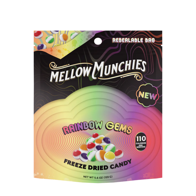 Mellow Fellow Rainbow Gems Freeze Dried Candy