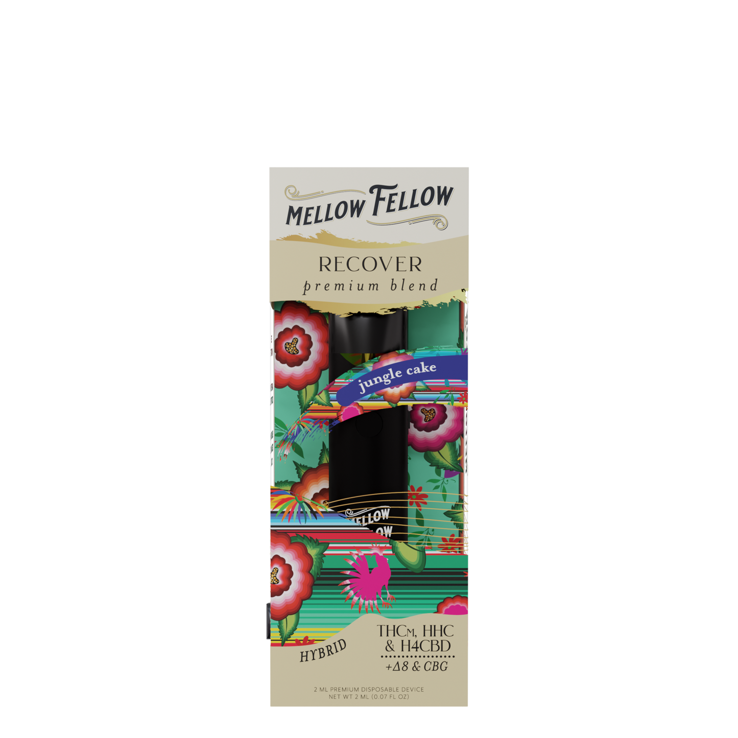 Mellow Fellow Clarity (Grease Monkey) & Recover (Jungle Cake) 2ml Disposable Vape - Day/Night Bundle Best Sales Price - Bundles