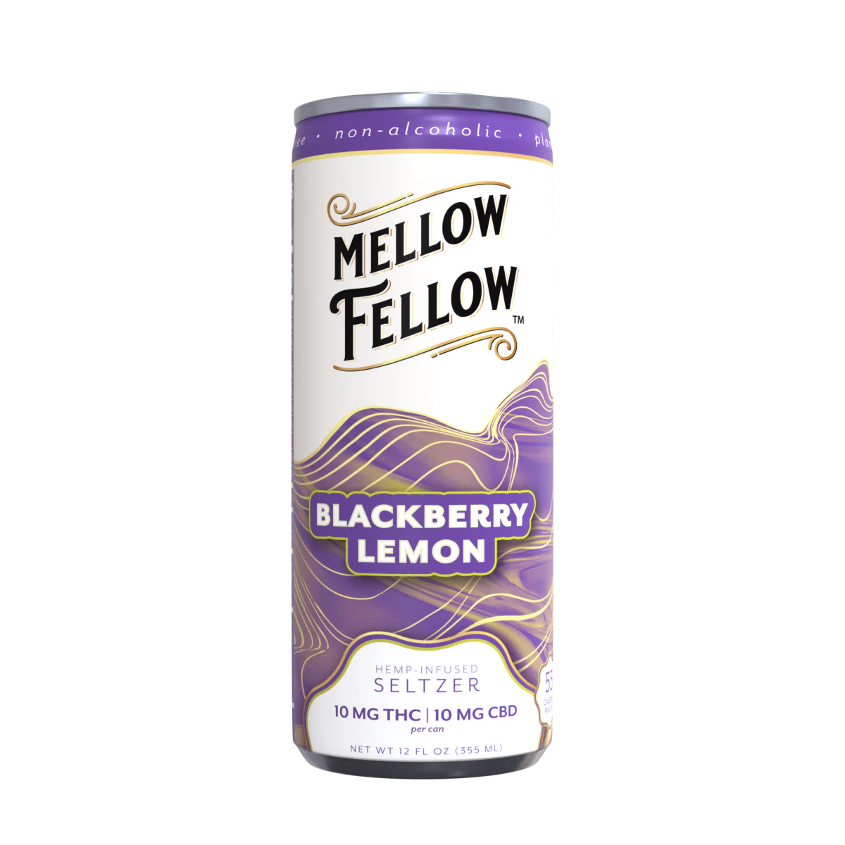 Delta 9 THC + CBD Seltzer Beverage 20MG - Blackberry Lemon 4 Pack