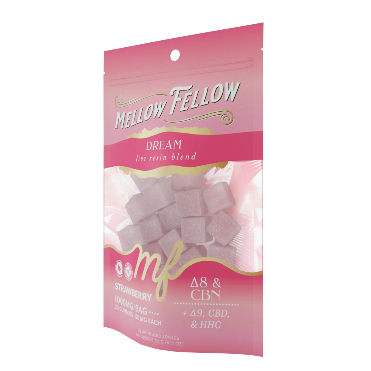 Dream Blend - Live Resin M-Fusions Edibles - Strawberry 1000mg