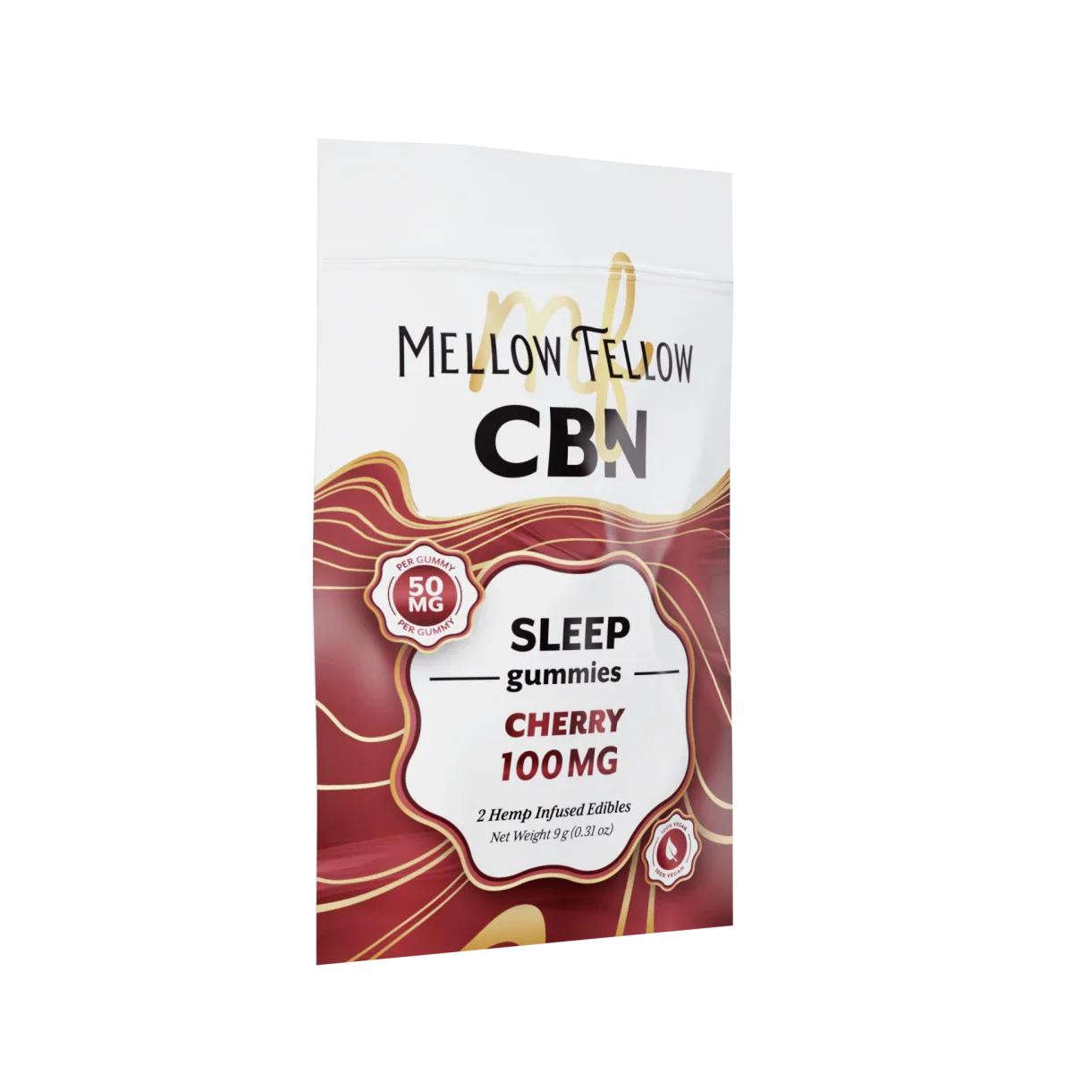 Mellow Fellow Sleep CBN Gummies 100mg - Cherry