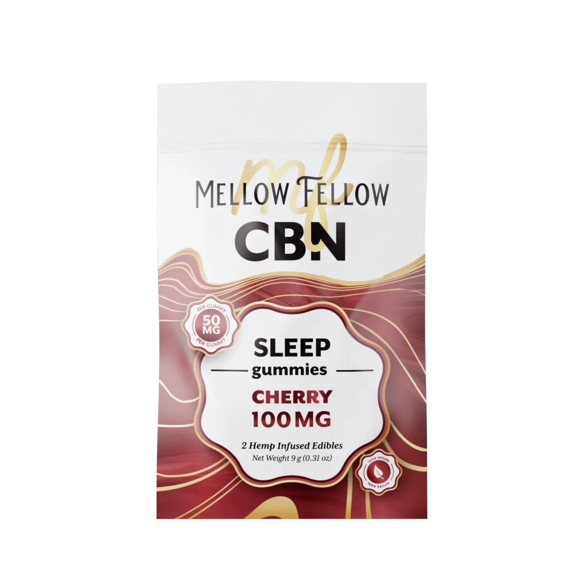 Mellow Fellow Sleep CBN Gummies 100mg - Cherry