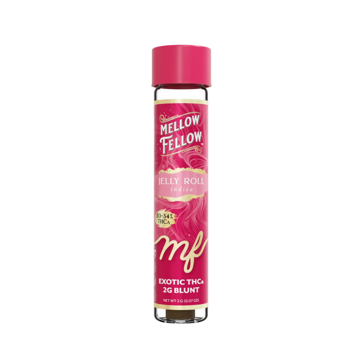 THCa 2g Prerolled Infused Exotic Blunt - Jelly Roll (Indica)