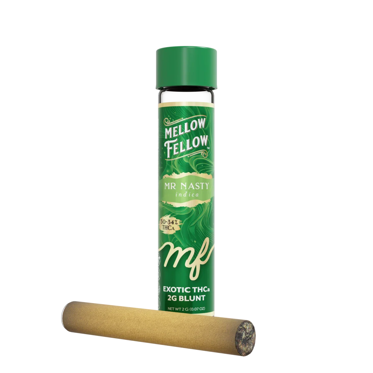 THCa 2g Prerolled Infused Exotic Blunt - Mr. Nasty (Indica)