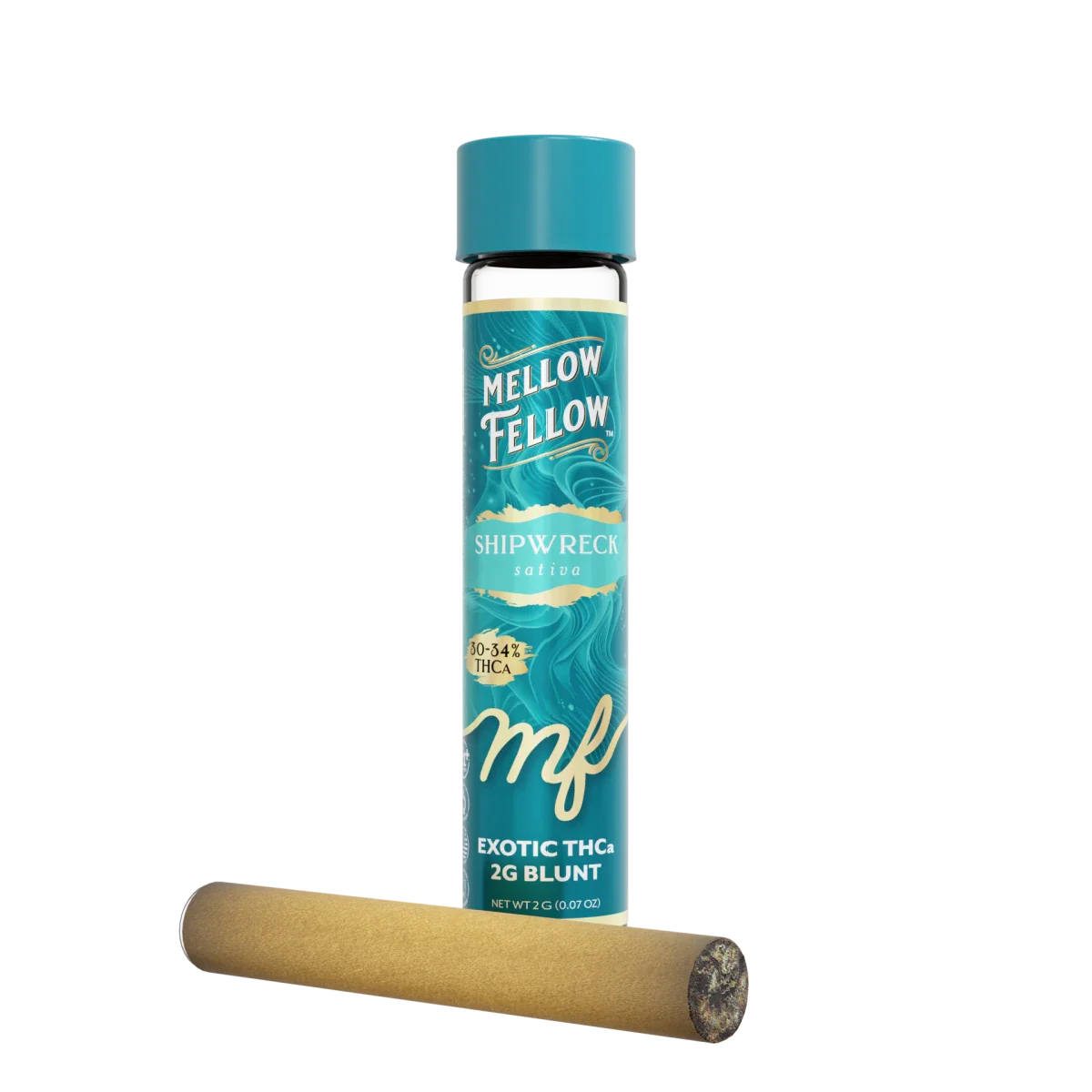 THCa 2g Prerolled Infused Exotic Blunt - Shipwreck (Sativa)