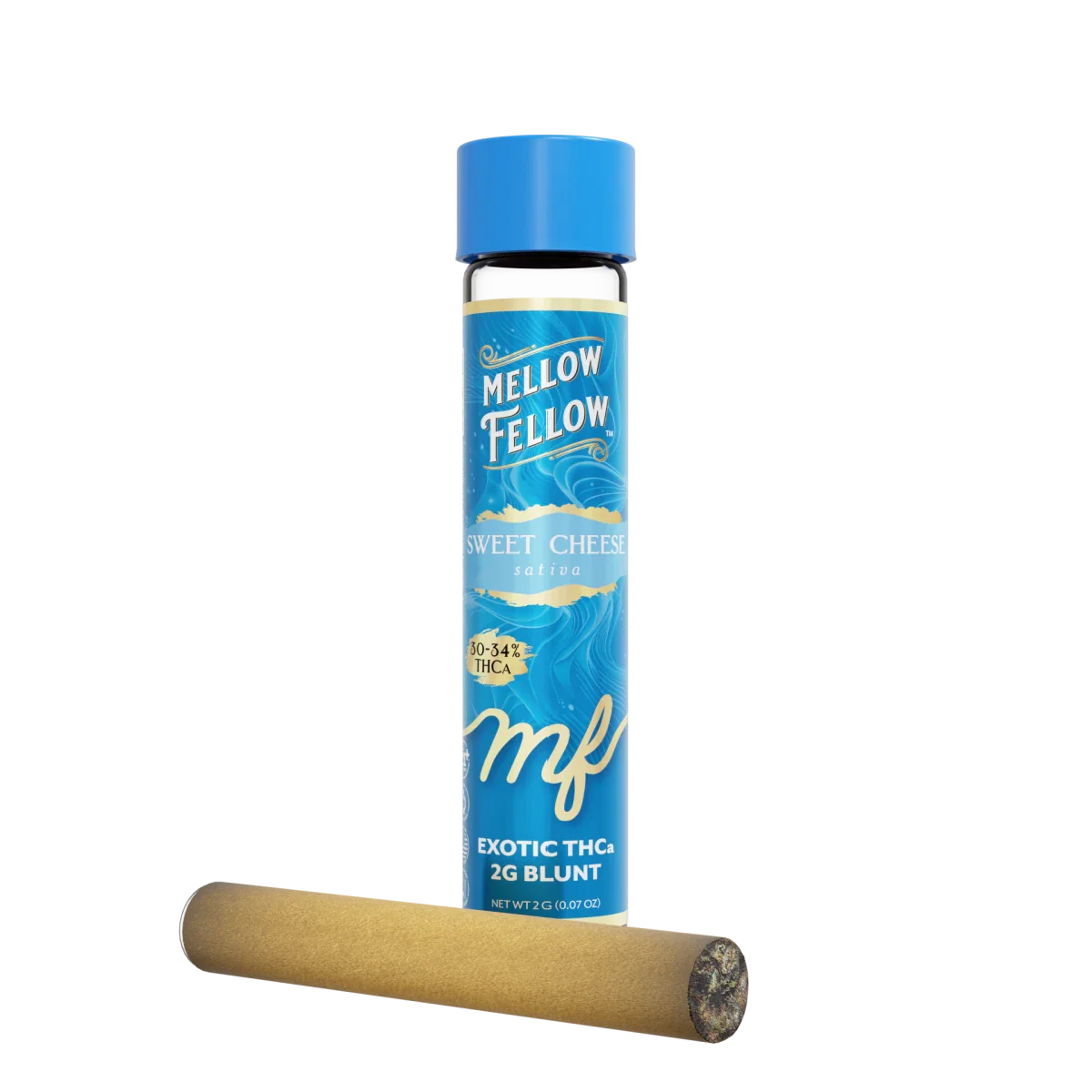 THCa 2g Prerolled Infused Exotic Blunt - Sweet Cheese (Sativa)