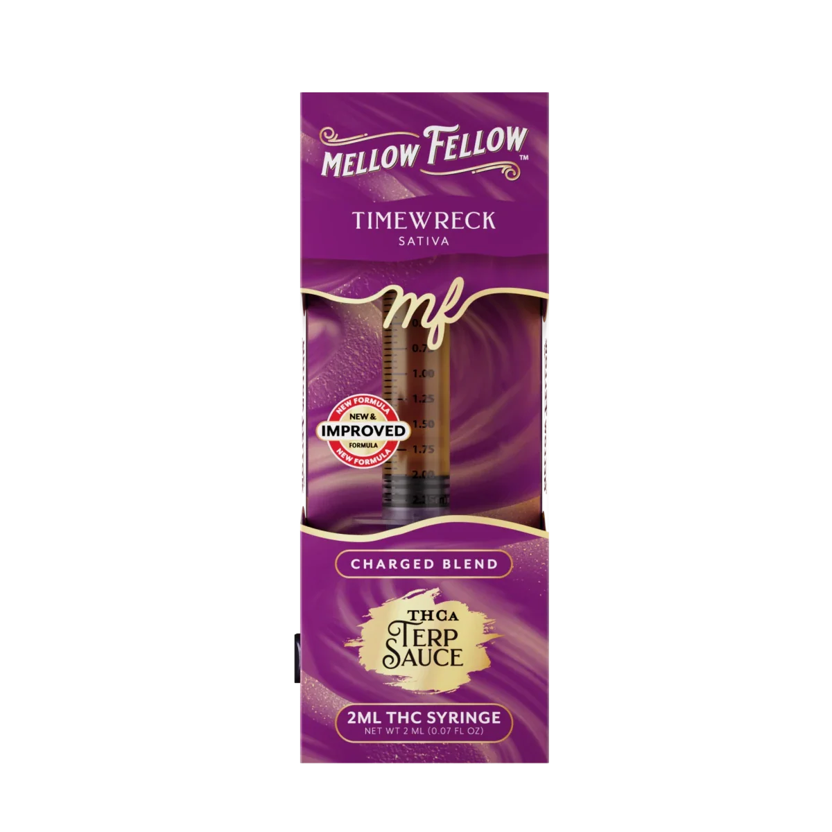 Mellow Fellow Charged Blend - Terp Sauce 2ml Syringe - Timewreck (Sativa)
