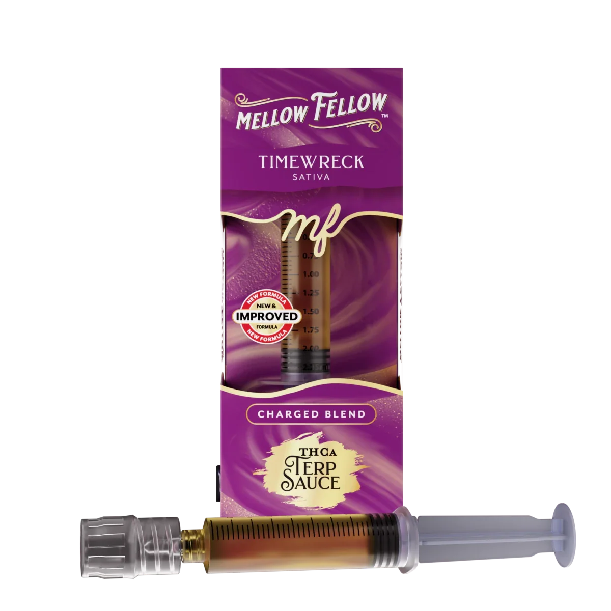 Mellow Fellow Charged Blend - Terp Sauce 2ml Syringe - Timewreck (Sativa)