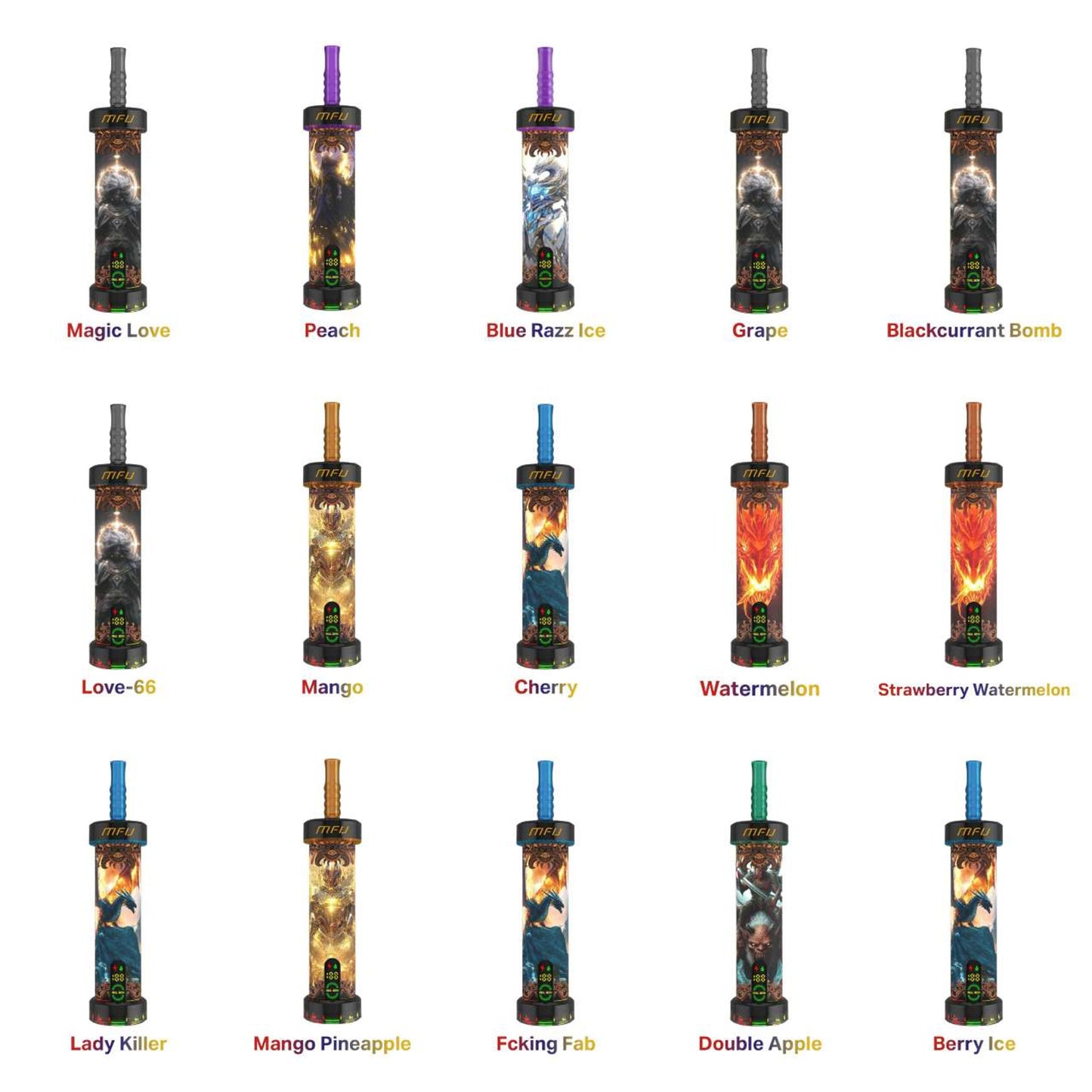 MFU SHISHA X1 Hookah Disposable (40000 Puffs )