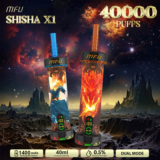 MFU SHISHA X1 Hookah Disposable (40000 Puffs )