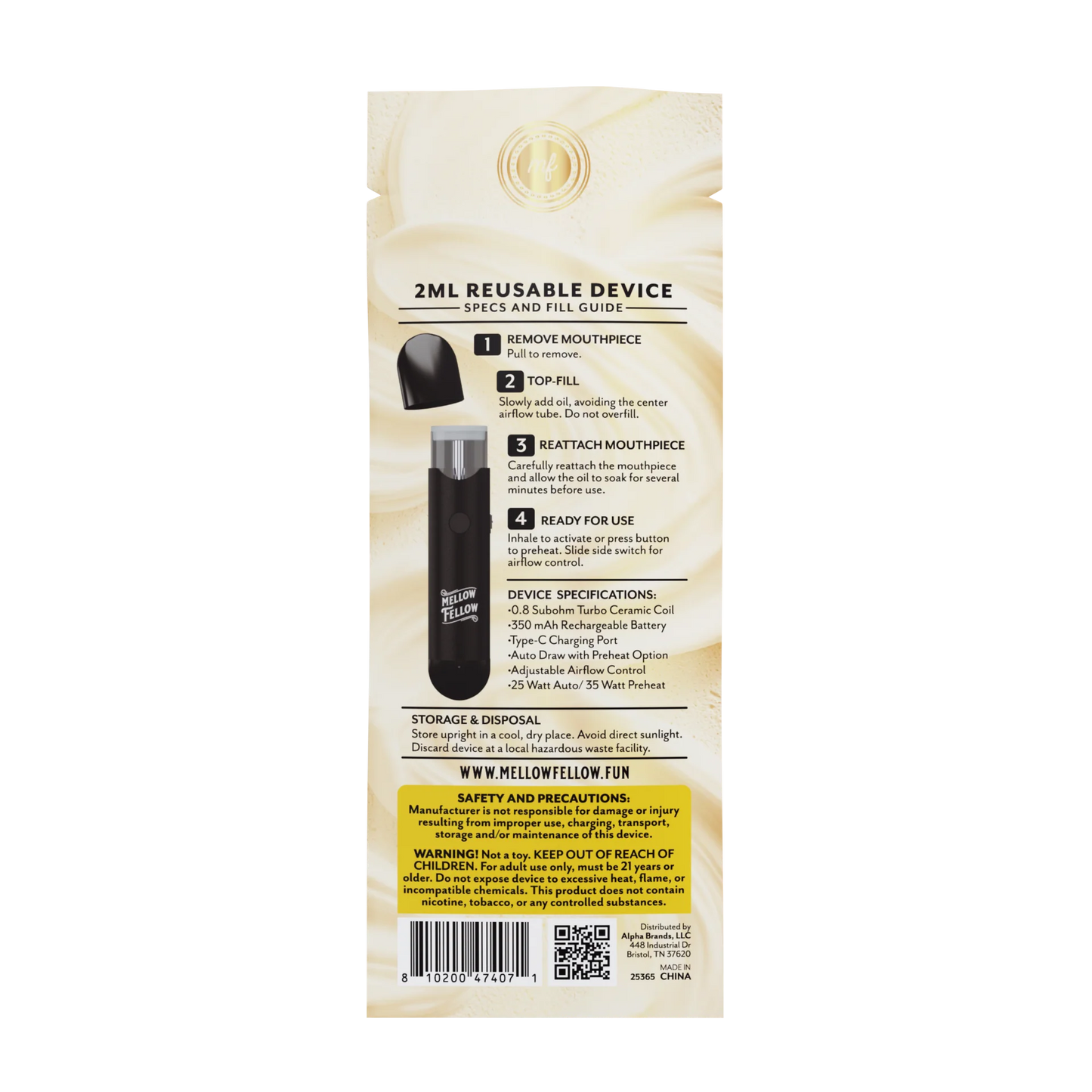 Refillable 2ml Device Kit