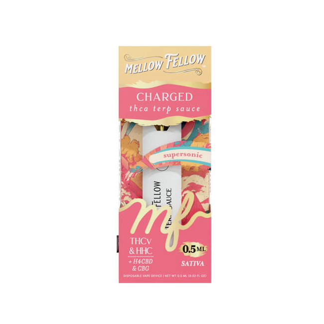 Mellow Fellow Charged Blend 0.5ml Terp Sauce Disposable Vape - Supersonic (Sativa)