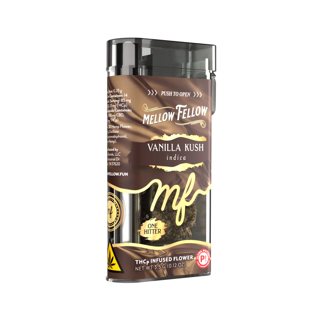 THCp 3.5g Infused Flower + One Hitter - Vanilla Kush (Indica)