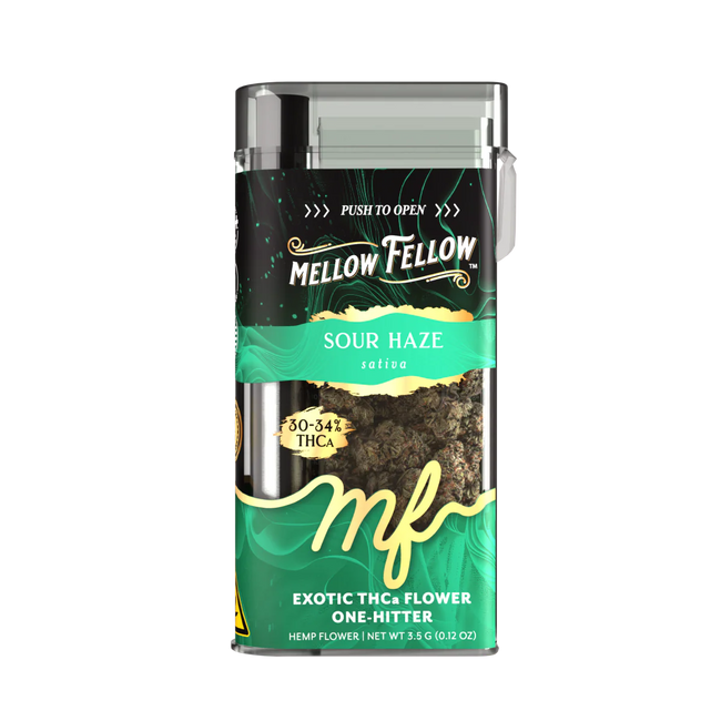 THCa 3.5g Exotic Flower + One Hitter - Sour Haze (Sativa)