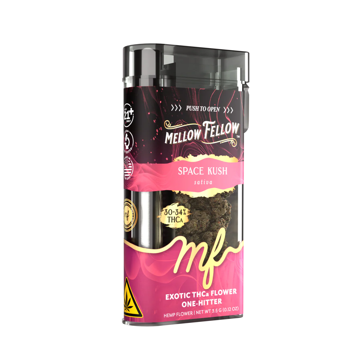 THCa 3.5g Exotic Flower + One Hitter - Space Kush (Sativa)