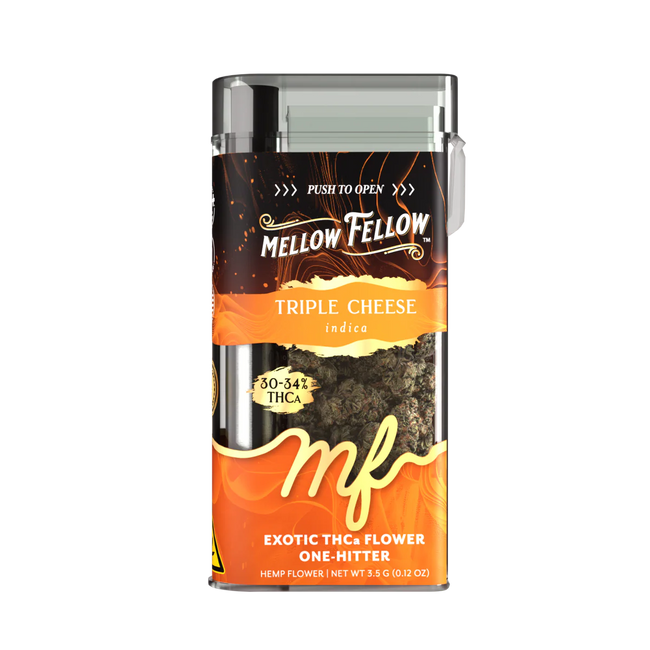 THCa 3.5g Exotic Flower + One Hitter - Triple Cheese (Indica)