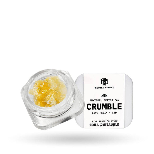 Live Resin CBD Crumble Dab: Anytime