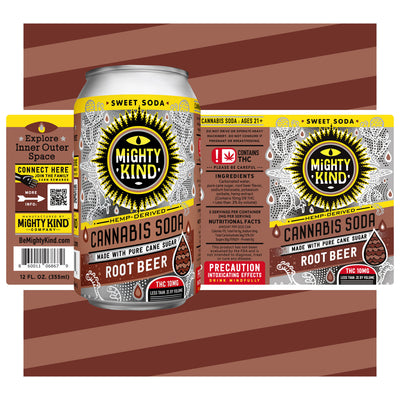 Mighty Kind Drinks: Root Beer Sweet Soda 10mg Best Sales Price - Edibles