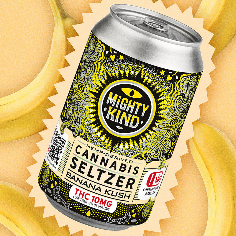 Mighty Kind Drinks: Banana Kush 10mg Best Sales Price - Edibles
