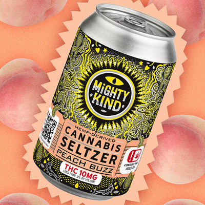 Mighty Kind Drinks: Peach Buzz 10mg Best Sales Price - Edibles