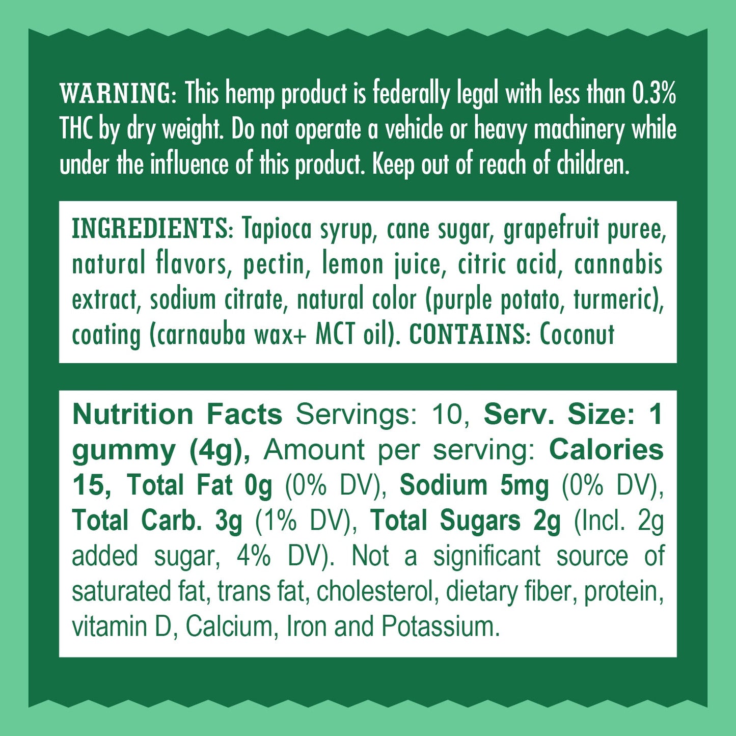 Mr. Moxey's Energize Grapefruit Gummy