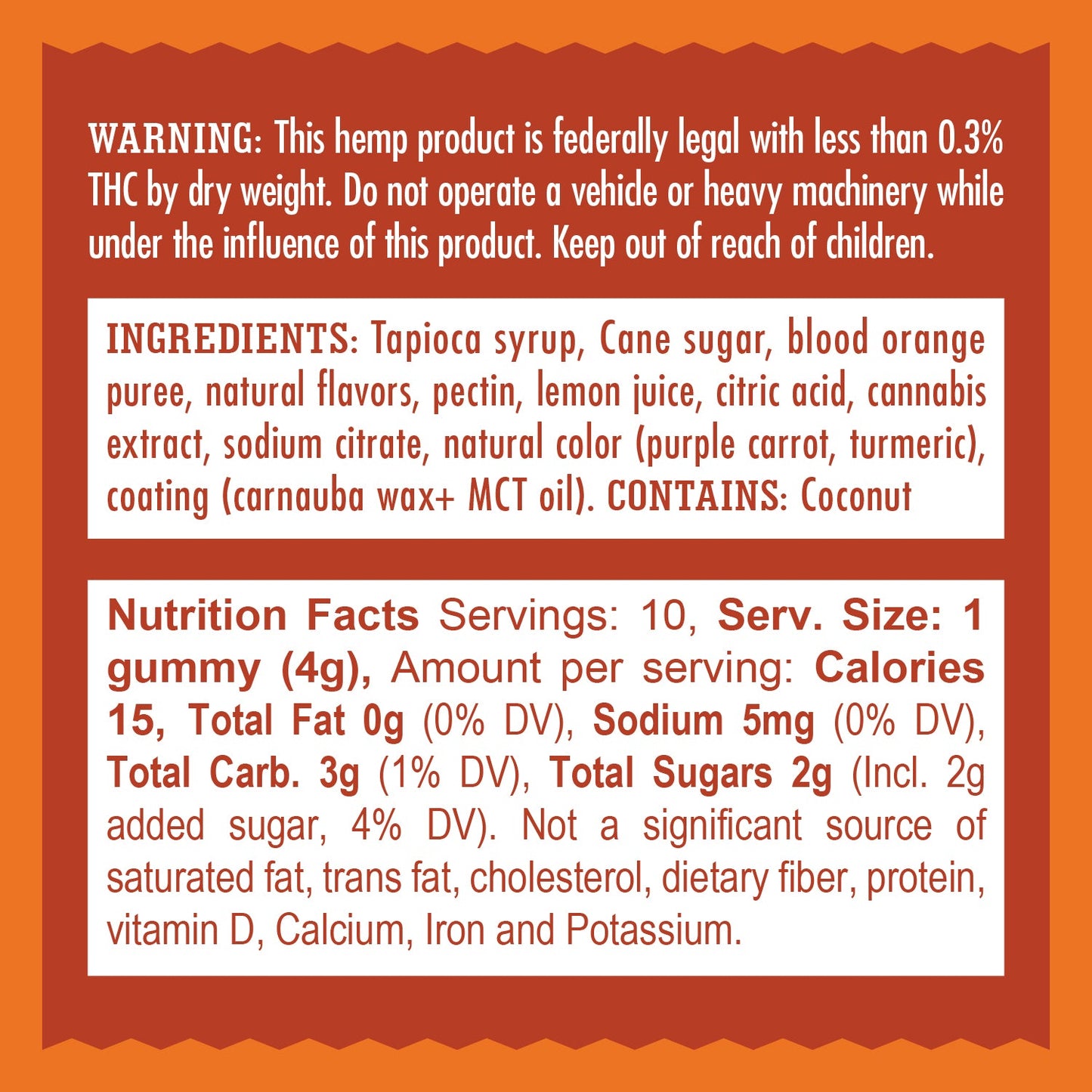 Mr. Moxey's Relax Blood Orange Gummy