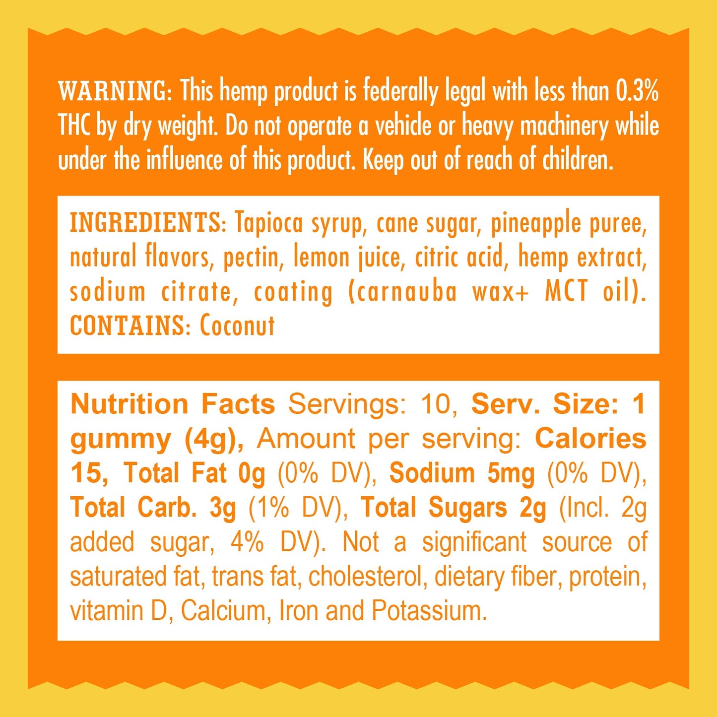 Mr. Moxey's Relief Pineapple Gummy