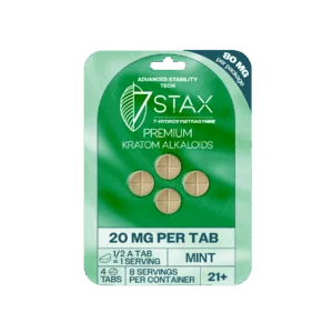 7Stax Premium 7-OH Kratom Alkaloid Tablets (80mg – 4 Count)