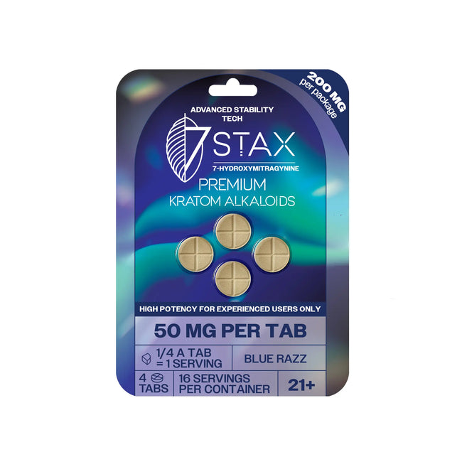 7Stax Premium 7-OH Kratom Alkaloid Tablets (200mg – 4 Count)