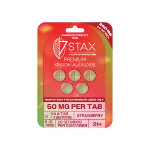 7Stax Premium 7-OH Kratom Alkaloid Tablets (250mg – 5 Count)