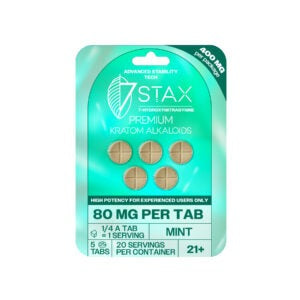 7Stax Premium 7-OH Kratom Alkaloid Tablets (400mg – 5 Count)