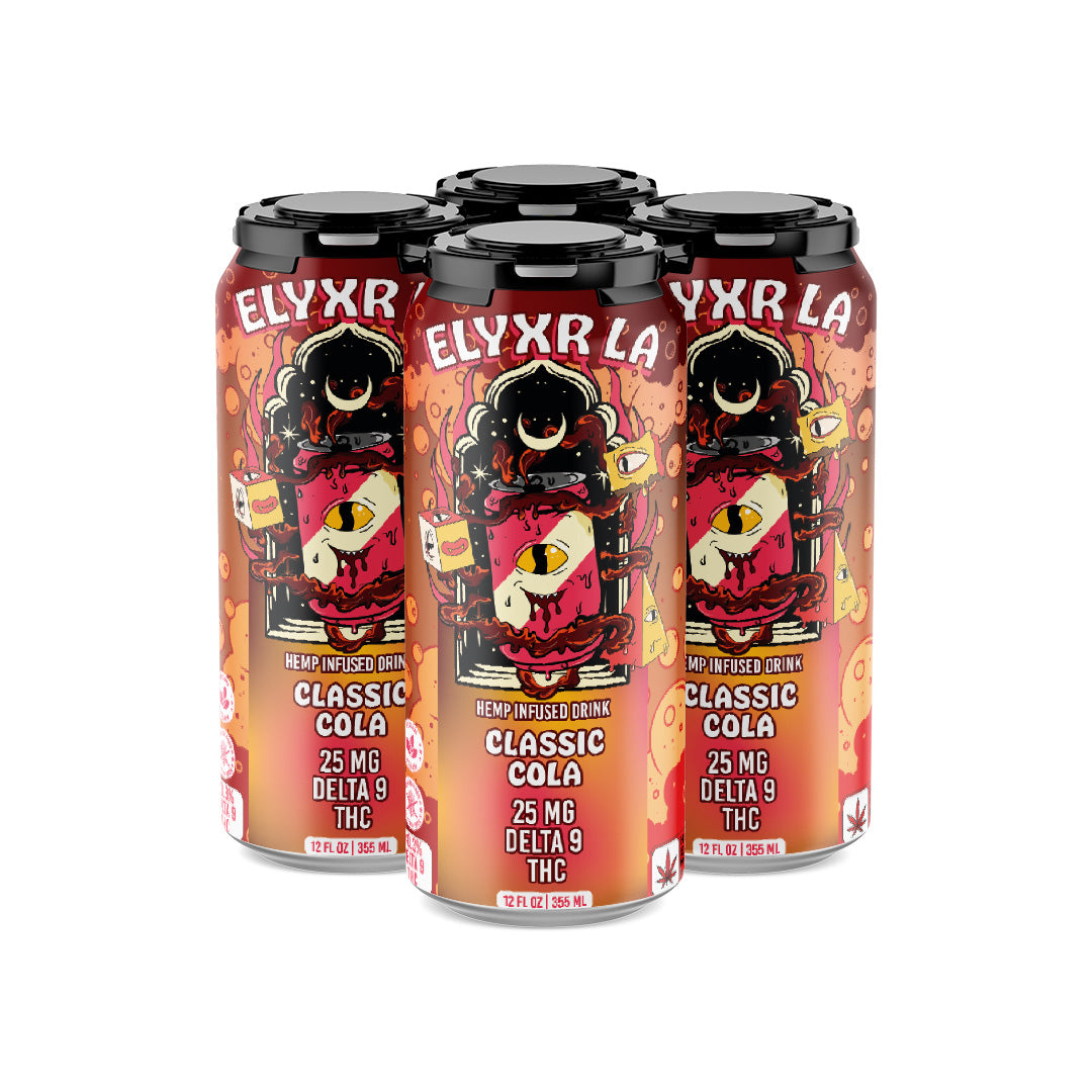 Elyxr Delta 9 Drinks (25mg D9) – 4 Pack