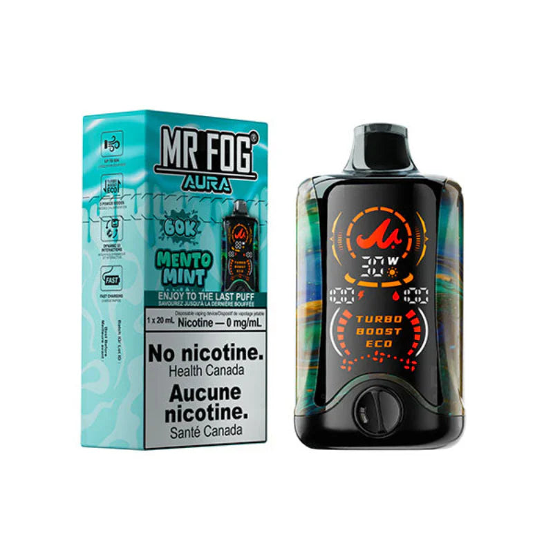 Mento Mint Mr. Fog Aura 60K Disposable Vape