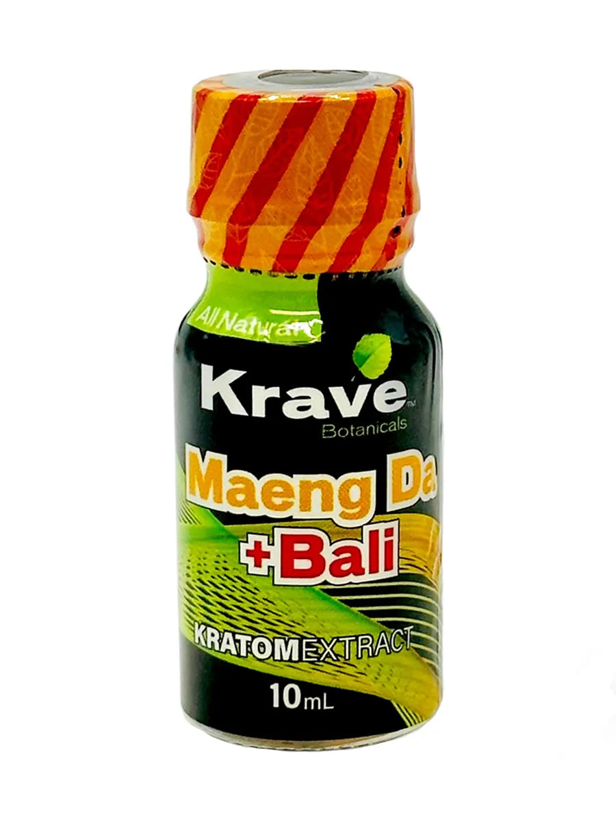 Maeng Da + Bali Krave Botanicals Kratom Extract 10ml Best Sales Price - Kratom