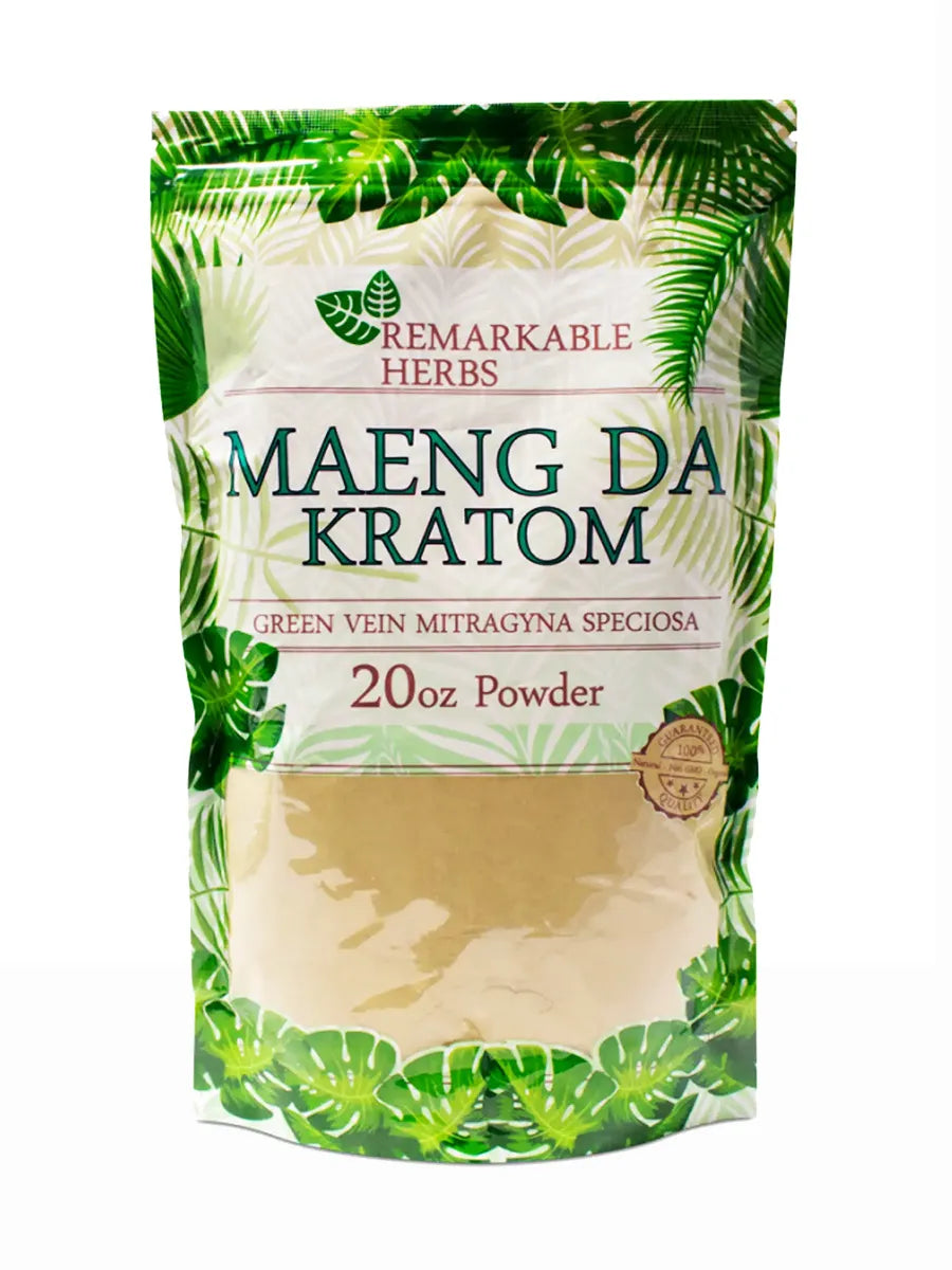 Maeng Da Green Vein Remarkable Herbs Kratom Powder 20oz Bag Best Sales Price - CBD